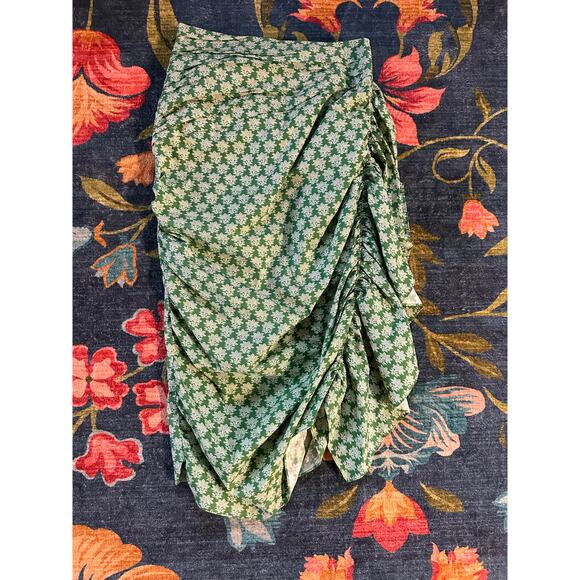 NWT RHODE Felicity Skirt Loves Me Not Emerald Size 2 - Picture 5 of 11